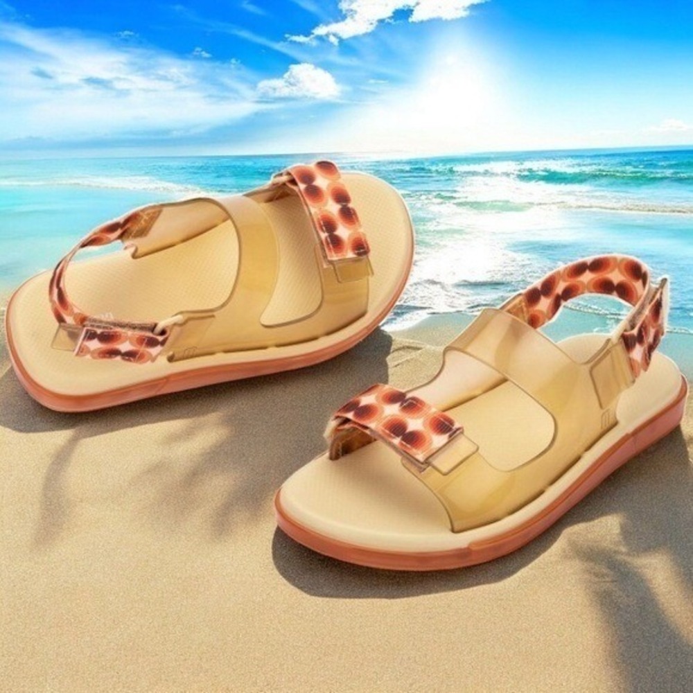 Melissa Brave Papete AD Sandals Sunset Island Resort Vacation‎ Women's Size 5